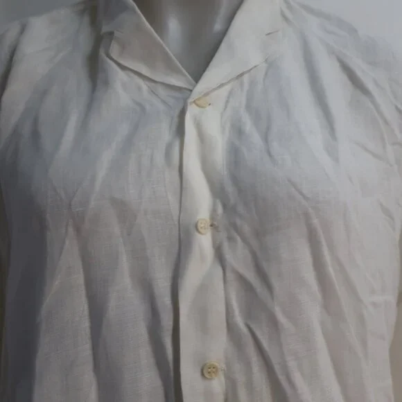 Mens Gianni Versace White Button Down Top XL/IT 52 - Picture 3 of 8